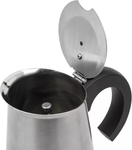 Jata CAX 104 Odin Espresso Kotyogós Kávéfőző, 600 W, 950 ml, Rozsdamentes Acél, 4 Csészés, Indukciós Kompatibilis, Ezüst