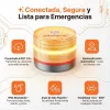 RAYPOW RP-V16 Autós Figyelmeztető Lá,mpa, Sárga Villogó, V16 Beacon, LED, DGT 3.0 Platform, NB-IoT Geolokáció 2038-ig, 360° Jelzés 1 km, IP54 Védettség, Mágneses Rögzítés