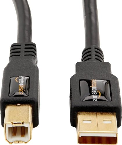 USB-A - USB-B 2.0 Kábel Nyomtatóhoz, Külső Merevlemezhez, Aranyozott Csatlakozókkal (300cm)