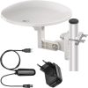 EMOS Kültéri Digitális Antenna Erősítővel, 80 km Hatótáv, 360° Vétel