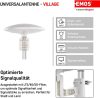 EMOS Kültéri Digitális Antenna Erősítővel, 80 km Hatótáv, 360° Vétel