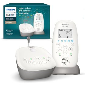   Philips Avent SCD733/26 Bébiőr, LED Jelzők, Kétirányú Beszélgetés, 1900MHz Frekvencia, 5 Altatódal, 330m Hatótávolság