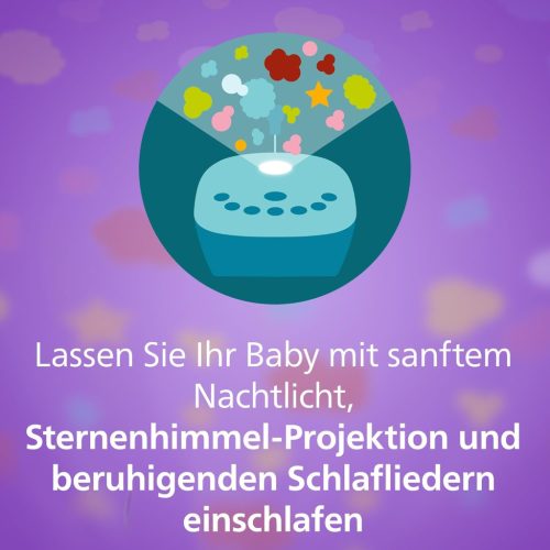 Philips Avent SCD733/26 Bébiőr, LED Jelzők, Kétirányú Beszélgetés, 1900MHz Frekvencia, 5 Altatódal, 330m Hatótávolság