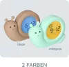 Alecto Simon BC110GN Gyerek Oktató Ébresztőóra LED Fényjelzővel, Zöld
