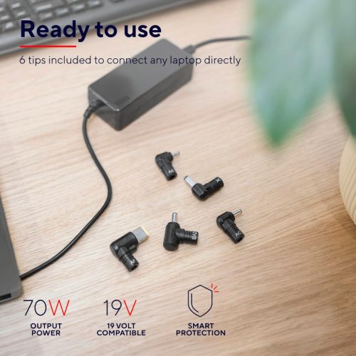 Trust 70W univerzális laptop töltő, fekete