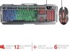 Trust GXT 845 Tural Gaming Billentyűzet és Egér Szett, 3 Színű LED Világítás, USB Csatlakozás, Olasz QWERTY Kiosztás