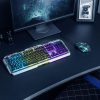 Trust GXT 845 Tural Gaming Billentyűzet és Egér Szett, 3 Színű LED Világítás, USB Csatlakozás, Olasz QWERTY Kiosztás