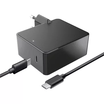   Trust Maxo 23418 USB-C Hálózati Töltő, 61 W, 100-240 V AC, 1 USB Port, 2 m Kábel, Laptop, Tablet, Telefon Kompatibilitás, Fekete