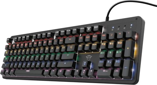 Trust Gaming GXT 863 Mazz Mechanikus Billentyűzet, Olasz QWERTY, Piros Kapcsolókkal