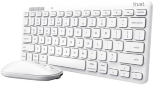 Lyra WL Fehér Membrán Billentyűzet és Egér USB Csatlakozással