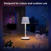 Philips Hue Go hordozható asztali lámpa, színváltós LED, fehér