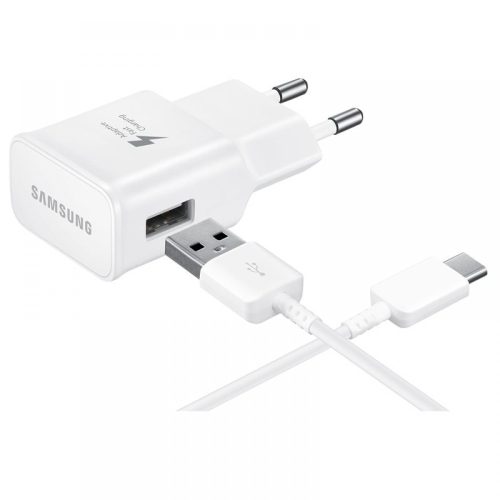 Samsung USB Hálózati Töltő - Fehér 100-240V - USB-C kábellel