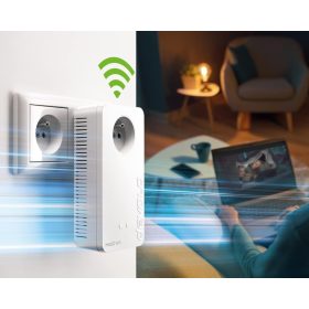   Devolo Magic 2 WiFi 6 Hálózati Adapter, Fehér, 2400 Mbit/s, 7,6 x 4 x 15,2 cm, 374 g