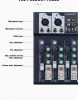 WEYMIC Pro 4-csatornás DJ Keverőpult USB-vel és Bluetooth-szal