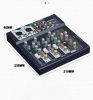 WEYMIC Pro 4-csatornás DJ Keverőpult USB-vel és Bluetooth-szal
