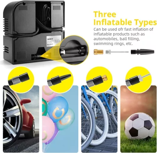 WindGallop 12V Digitális Autókompresszor és Gumiabroncs Pumpa