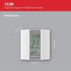 Honeywell Home T136C110AEU Programozható Termosztát Fehér