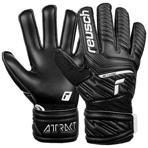 Reusch Attrakt Junior Unisex Kapuskesztyű, Fekete, 7-es Méret