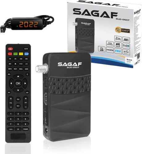 LEYF & Sagaf SUD-0507 Mini Műholdvevő DVB-S2 Full HD 1080p