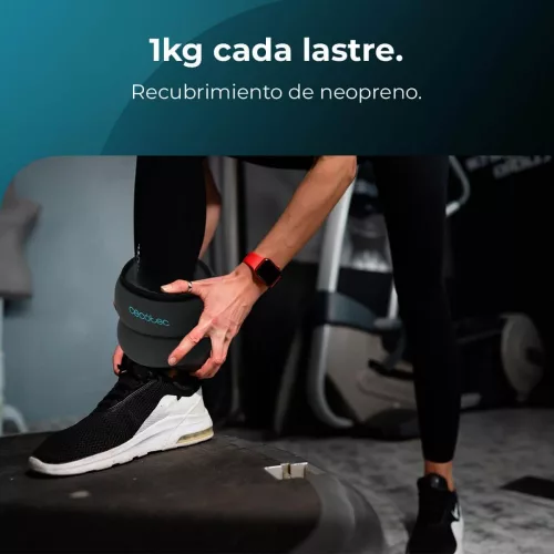 Cecotec Drumfit AnkleBell 1000 Neo Állítható Bokasúlyok, 2x1 kg