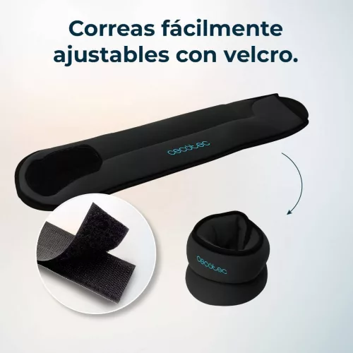 Cecotec Drumfit AnkleBell 1000 Neo Állítható Bokasúlyok, 2x1 kg