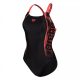 Arena Women's Swim Pro Back Graphic 560 Black-Freak Rose Fürdőruha, 44-es méret