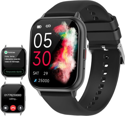 Ebuyfire Smartwatch 1,83" Okosóra Fekete, 20+ mód, Vízálló