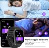 Ebuyfire Smartwatch 1,83" Okosóra Fekete, 20+ mód, Vízálló