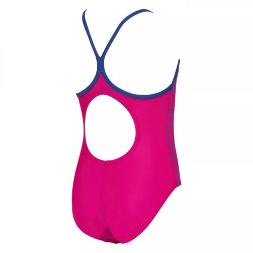 Arena Logo Kids Girl One Piece Gyermek Fürdőruha Rózsaszín-Türkiz 8-9 éveseknek