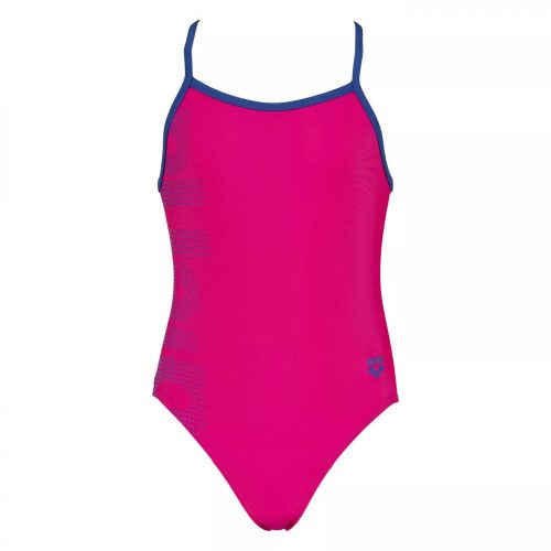 Arena Logo Kids Girl One Piece Gyermek Fürdőruha Rózsaszín-Türkiz 8-9 éveseknek