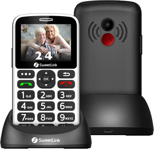 SweetLink S3PLUS 4G Senior Mobiltelefon 1400 mAh SOS Gombbal