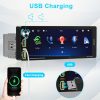 ALLTOBIT 1 DIN Bluetooth Autórádió CarPlay és Android Auto támogatással, 6.9 hüvelykes érintőkijelzővel