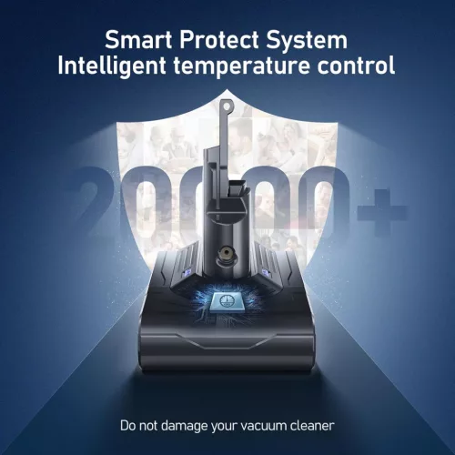 Morpilot Dyson V8 Csere Akkumulátor 6500 mAh, Hosszú Üzemidő, Gyors Töltés, Porszívó Kiegészítő, Ajándék Szűrőkkel