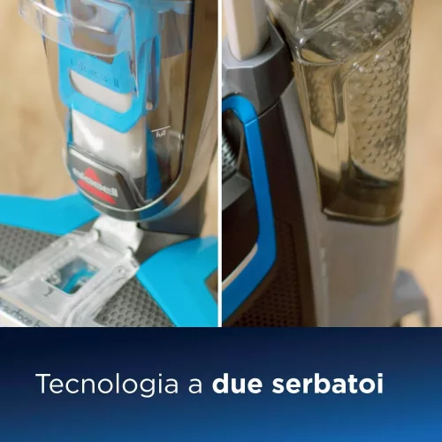 BISSELL CrossWave 3-in-1 Multifunkciós Porszívó, Felmosó és Szárító Takarítógép, Fekete/Kék