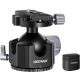 Neewer Alacsony Profilú DSLR Kamera Gömbfej 54mm Fekete