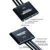 TESmart VKS0201C10-BK KVM Switch, 2 Port, USB, VGA, 1080P, Hotkey Váltás, Előlapi Gomb, USB 2.0 Megosztás, IP54, Alumínium, Fekete