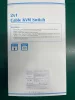 TESmart VKS0201C10-BK KVM Switch, 2 Port, USB, VGA, 1080P, Hotkey Váltás, Előlapi Gomb, USB 2.0 Megosztás, IP54, Alumínium, Fekete