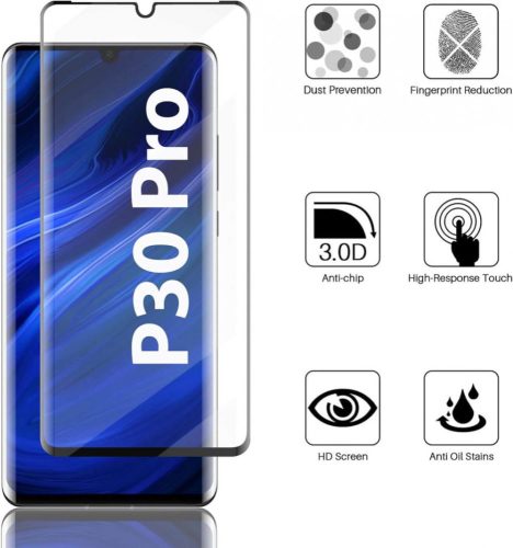 V-Poryadku Huawei P30 Pro Edzett Üveg Képernyővédő és Kameravédő (2+2 Csomag)