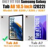 SEYMAC Stock 360°-os Kézi Pántos Ütésálló Tok Samsung Galaxy Tab A8-hoz