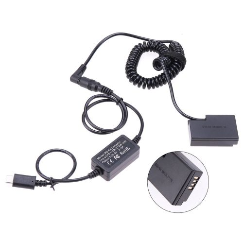 Hersmay USB 3.1 Type-C-DR-18 Dummy Akkumulátor Hálózati Adapter Kábel Canon 77D 800D RP Kamerákhoz