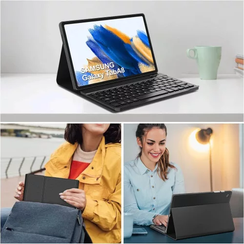 AVNICUD Samsung Tablet A8 Billentyűzetes Tablet Tok - Német QWERTZ