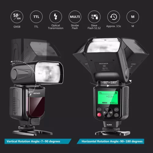 Neewer NW-670 TTL Speedlite vaku Canon DSLR kamerákhoz
