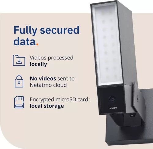 Netatmo Okos Kültéri Kamera Integrált Világítással