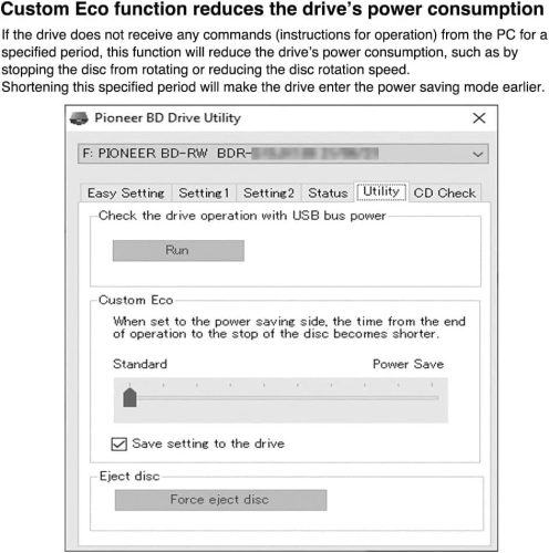 Pioneer BDR-X13EBK Külső Blu-ray Meghajtó 16x USB 3.2 M-DISC Támogatással