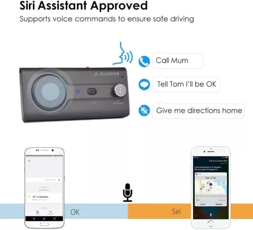 Avantree CK11 Bluetooth 5.0 autós kihangosító, 3W hangszóróval és Siri támogatással