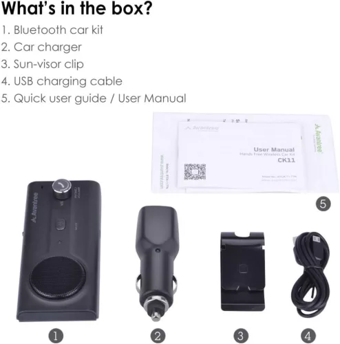 Avantree CK11 Bluetooth 5.0 autós kihangosító, 3W hangszóróval és Siri támogatással