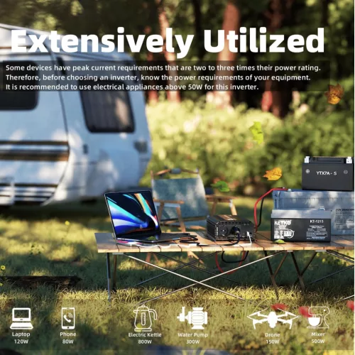 Erayak 1000W 12V-230V Tiszta Szinusz Inverter Távirányítóval