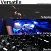 Depusheng DE8 Hordozható 8-csatornás DJ Mixer USB-vel és Bluetooth-szal