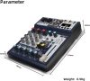 Depusheng DE8 Hordozható 8-csatornás DJ Mixer USB-vel és Bluetooth-szal