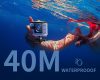 WOLFANG GA300 4K Akciókamera 40M Vízálló WiFi és EIS Stabilizációval